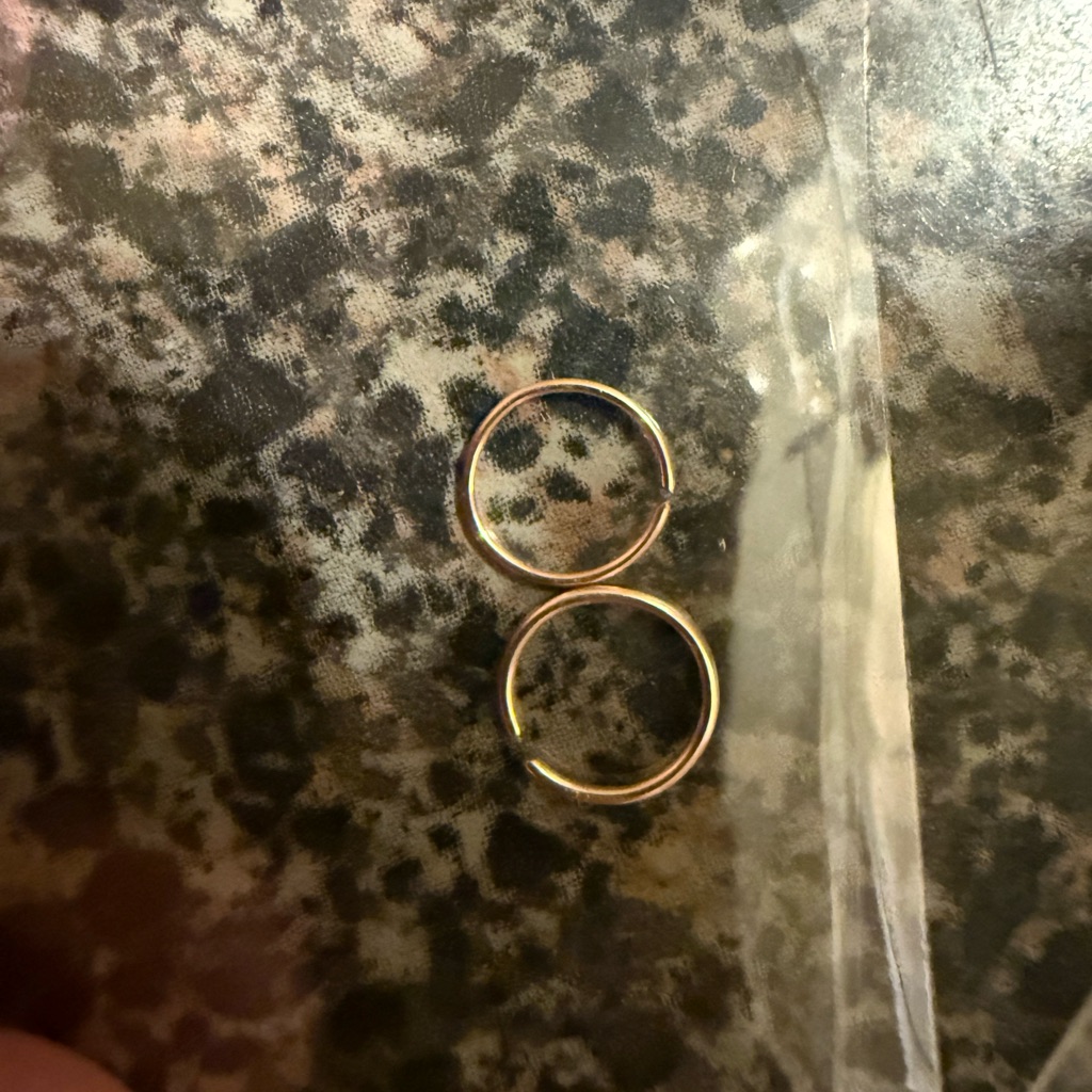 Never Worn Rose Gold Nose Rings